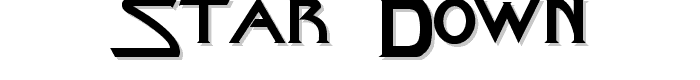 Star Down font